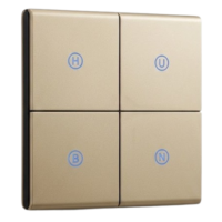 GS-TYG6-SM-81Z-G: 4-Gang Smart Wall & Scene Switch